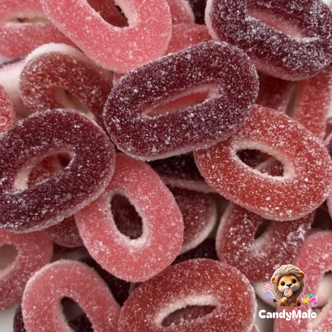 Anneaux Fruits rouges sucrés (100g)