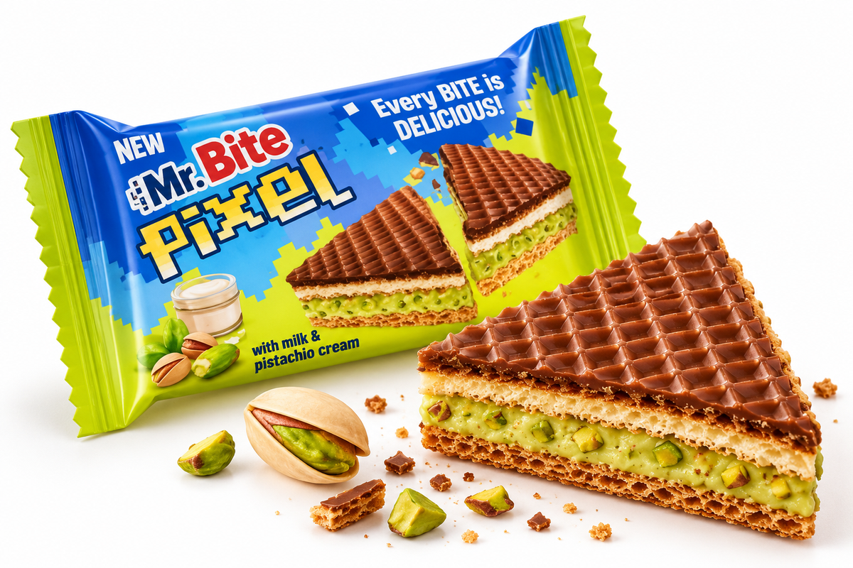 Gaufrette lait / crème Pistache (x1)