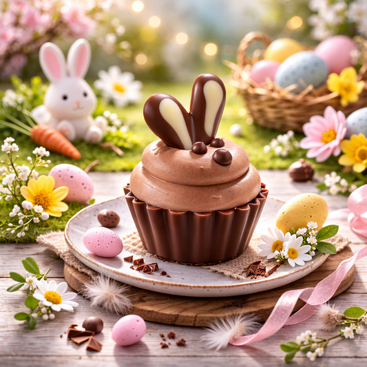 Cupcake crème de chocolat & Moka (x2) - Chocolaterie Belge (Pralibel)