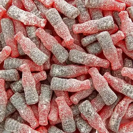 Bouteilles Cherry cola sucrées (100g)