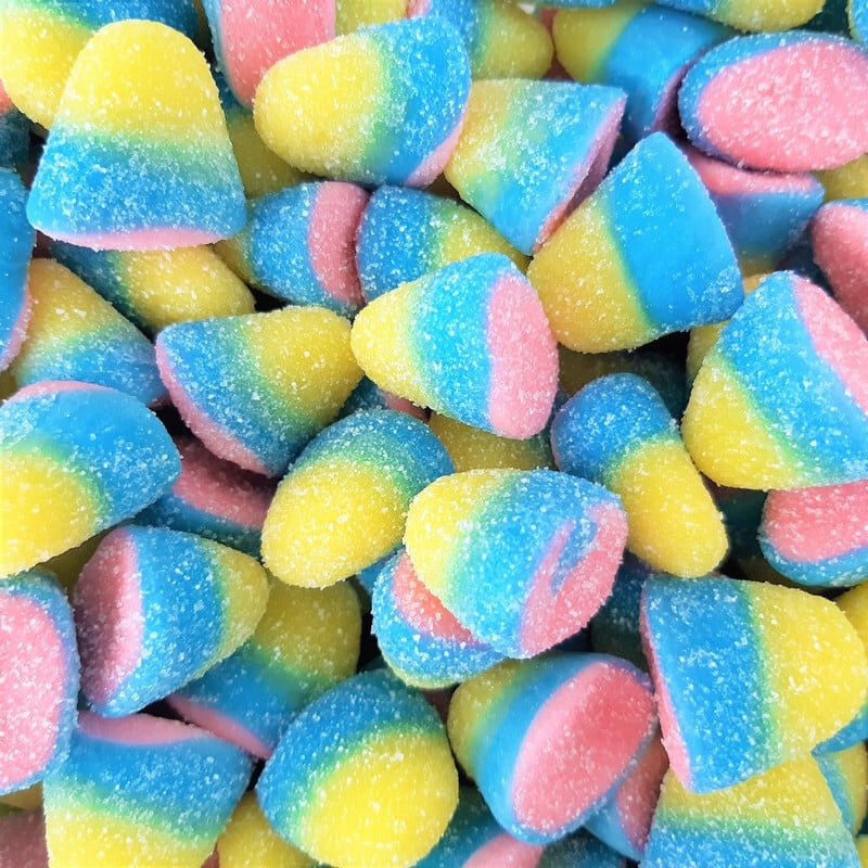 Bisous multicolores acides (100g)