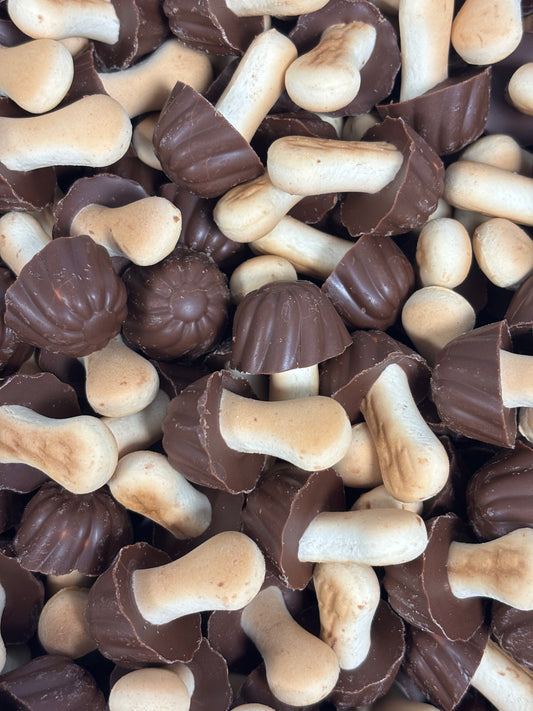 Champignons Chocolat, Caramel/ Biscuit (x10)